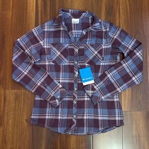 COLUMBIA Flannel Long Sleeve Button Down Shirt Size XS